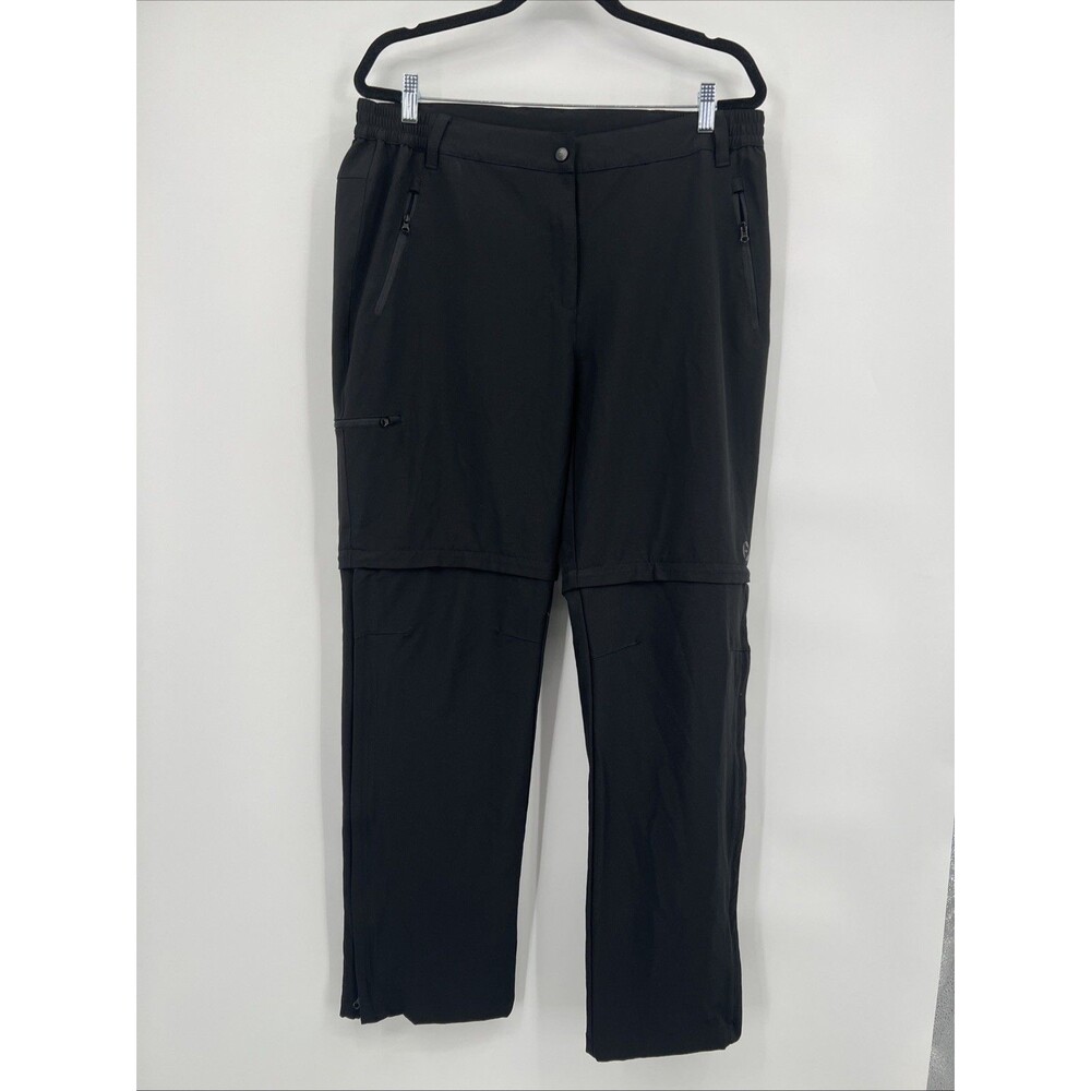 Outdoor Ventures Convertible Hiking Pants Shorts Size 16 Womens Black Zip Off